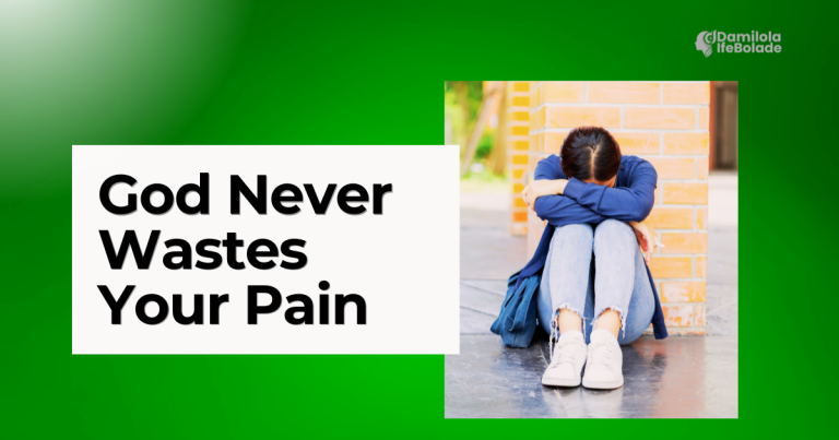 God Never Wastes Your Pain